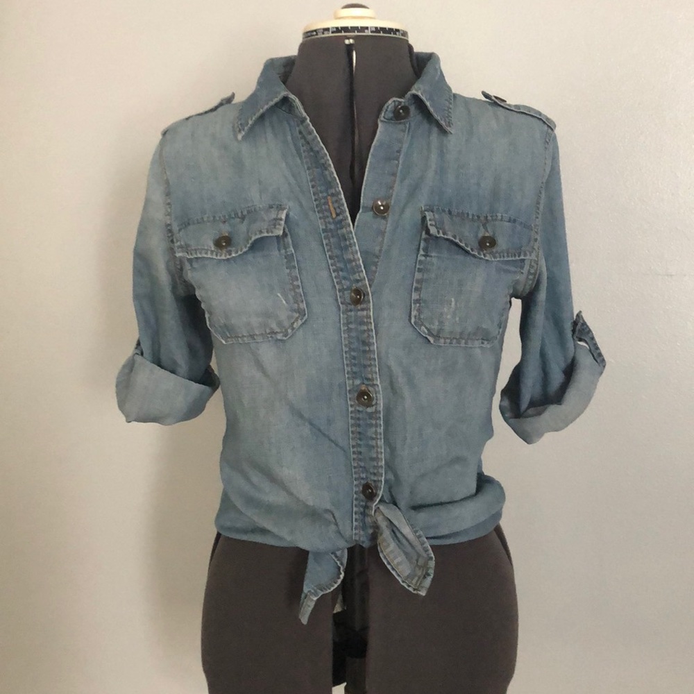 A.N.A. Denim button up